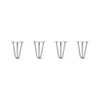 DIY Hairpin Legs Hairpin Legs 8" / Grey / 1/2" Hairpin Legs Set of 4, 3-Rod Design - Grey Powder Coated Finish