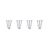 DIY Hairpin Legs Hairpin Legs 8" / Grey / 3/8" Hairpin Legs Set of 4, 3-Rod Design - Grey Powder Coated Finish