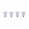 DIY Hairpin Legs Hairpin Legs 8" / Midnight Blue (Navy) / 3/8" Hairpin Legs Set of 4, 3-Rod Design - Midnight Blue (Navy) Powder Coated Finish