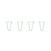 Hairpin Legs Set of 4, 2-Rod Design - Mint Powder Coated Finish