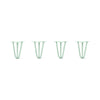 Hairpin Legs Set of 4, 3-Rod Design - Mint Powder Coated Finish
