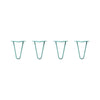 DIY Hairpin Legs Hairpin Legs 8" / Turquoise / 3/8" Hairpin Legs Set of 4, 2-Rod Design - Turquoise Powder Coated Finish