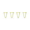 DIY Hairpin Legs Hairpin Legs 8" / Yellow / 3/8" Hairpin Legs Set of 4, 2-Rod Design - Yellow Powder Coated Finish