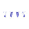 Hairpin Legs Set of 4, 3-Rod Design - Blue Powder Coated Finish