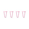 Hairpin Legs Set of 4, 2-Rod Design - Fuchsia Powder Coated Finish
