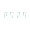 Hairpin Legs Set of 4, 2-Rod Design - Mint Powder Coated Finish
