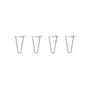 DIY Hairpin Legs Hairpin Legs 9" / Raw Steel / 3/8" Hairpin Legs Set of 4, 2-Rod Design - Raw Steel