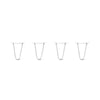 DIY Hairpin Legs Hairpin Legs 9" / White / 1/2" Hairpin Legs Set of 4, 2-Rod Design - White Powder Coated Finish