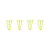 DIY Hairpin Legs Hairpin Legs 9" / Yellow / 3/8" Hairpin Legs Set of 4, 3-Rod Design - Yellow Powder Coated Finish