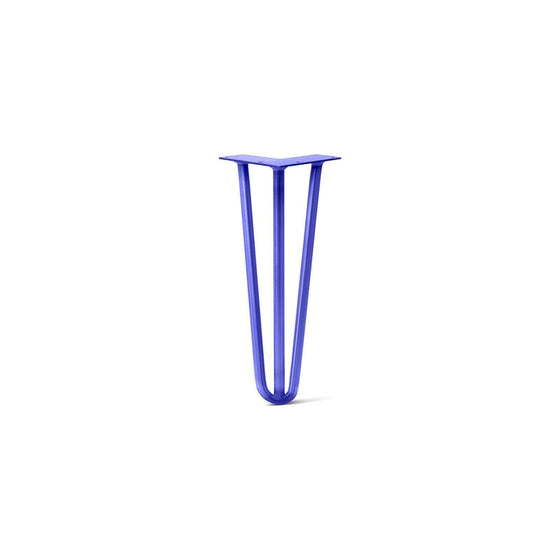 Hairpin Leg (Sold Separately), 3-Rod Design - Blue Powder Coated Finish