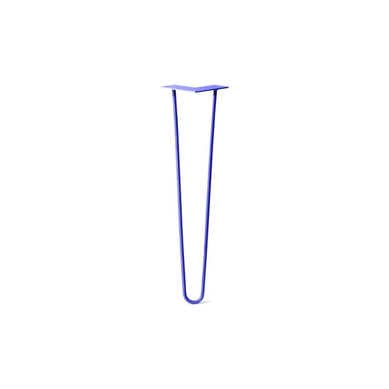 Hairpin Leg (Sold Separately), 2-Rod Design - Blue Powder Coated Finish