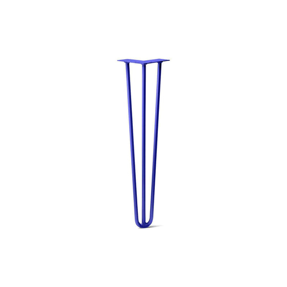 Hairpin Leg (Sold Separately), 3-Rod Design - Blue Powder Coated Finish