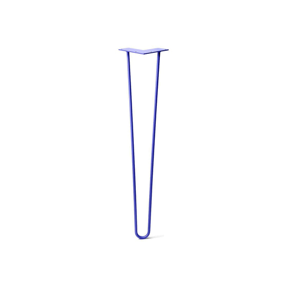 Hairpin Leg (Sold Separately), 2-Rod Design - Blue Powder Coated Finish