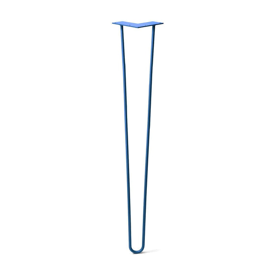 Hairpin Leg (Sold Separately), 2-Rod Design - Blue Powder Coated Finish