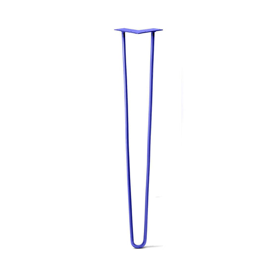 Hairpin Leg (Sold Separately), 2-Rod Design - Blue Powder Coated Finish