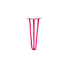 DIY Hairpin Legs Hairpin Legs Fuchsia / 18" / 1/2" Hairpin Leg (Sold Separately), 3-Rod Design - Fuchsia Powder Coated Finish