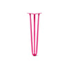 DIY Hairpin Legs Hairpin Legs Fuchsia / 24" / 1/2" Hairpin Leg (Sold Separately), 3-Rod Design - Fuchsia Powder Coated Finish