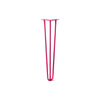 DIY Hairpin Legs Hairpin Legs Fuchsia / 24" / 3/8" Hairpin Leg (Sold Separately), 3-Rod Design - Fuchsia Powder Coated Finish