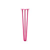 DIY Hairpin Legs Hairpin Legs Fuchsia / 25" / 1/2" Hairpin Leg (Sold Separately), 3-Rod Design - Fuchsia Powder Coated Finish