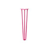 Hairpin Leg (Sold Separately), 3-Rod Design - Fuchsia Powder Coated Finish