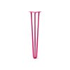 DIY Hairpin Legs Hairpin Legs Fuchsia / 26" / 1/2" Hairpin Leg (Sold Separately), 3-Rod Design - Fuchsia Powder Coated Finish