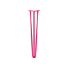DIY Hairpin Legs Hairpin Legs Fuchsia / 27" / 1/2" Hairpin Leg (Sold Separately), 3-Rod Design - Fuchsia Powder Coated Finish