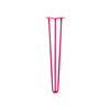 DIY Hairpin Legs Hairpin Legs Fuchsia / 27" / 3/8" Hairpin Leg (Sold Separately), 3-Rod Design - Fuchsia Powder Coated Finish