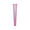 Hairpin Leg (Sold Separately), 3-Rod Design - Fuchsia Powder Coated Finish