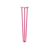 DIY Hairpin Legs Hairpin Legs Fuchsia / 28" / 3/8" Hairpin Leg (Sold Separately), 3-Rod Design - Fuchsia Powder Coated Finish