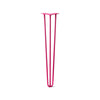 DIY Hairpin Legs Hairpin Legs Fuchsia / 29" / 3/8" Hairpin Leg (Sold Separately), 3-Rod Design - Fuchsia Powder Coated Finish