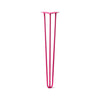 DIY Hairpin Legs Hairpin Legs Fuchsia / 30" / 3/8" Hairpin Leg (Sold Separately), 3-Rod Design - Fuchsia Powder Coated Finish
