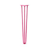 DIY Hairpin Legs Hairpin Legs Fuchsia / 31" / 3/8" Hairpin Leg (Sold Separately), 3-Rod Design - Fuchsia Powder Coated Finish