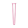 DIY Hairpin Legs Hairpin Legs Fuchsia / 32" / 1/2" Hairpin Leg (Sold Separately), 2-Rod Design - Fuchsia Powder Coated Finish