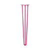DIY Hairpin Legs Hairpin Legs Fuchsia / 32" / 3/8" Hairpin Leg (Sold Separately), 3-Rod Design - Fuchsia Powder Coated Finish