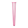DIY Hairpin Legs Hairpin Legs Fuchsia / 33" / 3/8" Hairpin Leg (Sold Separately), 3-Rod Design - Fuchsia Powder Coated Finish