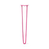 DIY Hairpin Legs Hairpin Legs Fuchsia / 34" / 1/2" Hairpin Leg (Sold Separately), 2-Rod Design - Fuchsia Powder Coated Finish