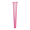 DIY Hairpin Legs Hairpin Legs Fuchsia / 34" / 1/2" Hairpin Leg (Sold Separately), 3-Rod Design - Fuchsia Powder Coated Finish