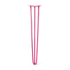 DIY Hairpin Legs Hairpin Legs Fuchsia / 34" / 3/8" Hairpin Leg (Sold Separately), 3-Rod Design - Fuchsia Powder Coated Finish