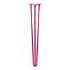 DIY Hairpin Legs Hairpin Legs Fuchsia / 35" / 1/2" Hairpin Leg (Sold Separately), 3-Rod Design - Fuchsia Powder Coated Finish