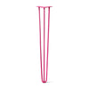Hairpin Leg (Sold Separately), 3-Rod Design - Fuchsia Powder Coated Finish