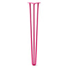 DIY Hairpin Legs Hairpin Legs Fuchsia / 36" / 1/2" Hairpin Leg (Sold Separately), 3-Rod Design - Fuchsia Powder Coated Finish