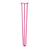 DIY Hairpin Legs Hairpin Legs Fuchsia / 36" / 3/8" Hairpin Leg (Sold Separately), 3-Rod Design - Fuchsia Powder Coated Finish