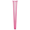 DIY Hairpin Legs Hairpin Legs Fuchsia / 37" / 1/2" Hairpin Leg (Sold Separately), 3-Rod Design - Fuchsia Powder Coated Finish