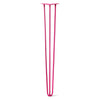 DIY Hairpin Legs Hairpin Legs Fuchsia / 38" / 3/8" Hairpin Leg (Sold Separately), 3-Rod Design - Fuchsia Powder Coated Finish