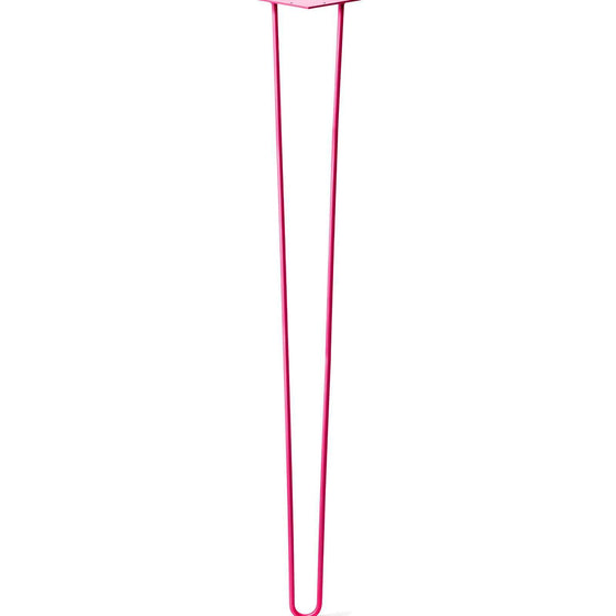 Hairpin Leg (Sold Separately), 2-Rod Design - Fuchsia Powder Coated Finish