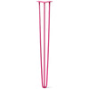 DIY Hairpin Legs Hairpin Legs Fuchsia / 40" / 3/8" Hairpin Leg (Sold Separately), 3-Rod Design - Fuchsia Powder Coated Finish