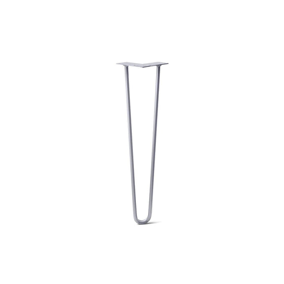 Hairpin Leg (Sold Separately), 2-Rod Design - Grey Powder Coated Finish