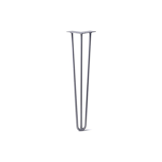 Hairpin Leg (Sold Separately), 3-Rod Design - Grey Powder Coated Finish
