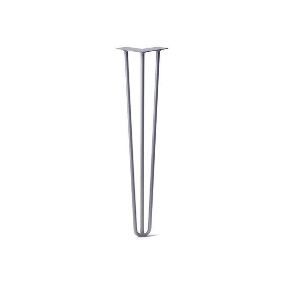 Hairpin Leg (Sold Separately), 3-Rod Design - Grey Powder Coated Finish
