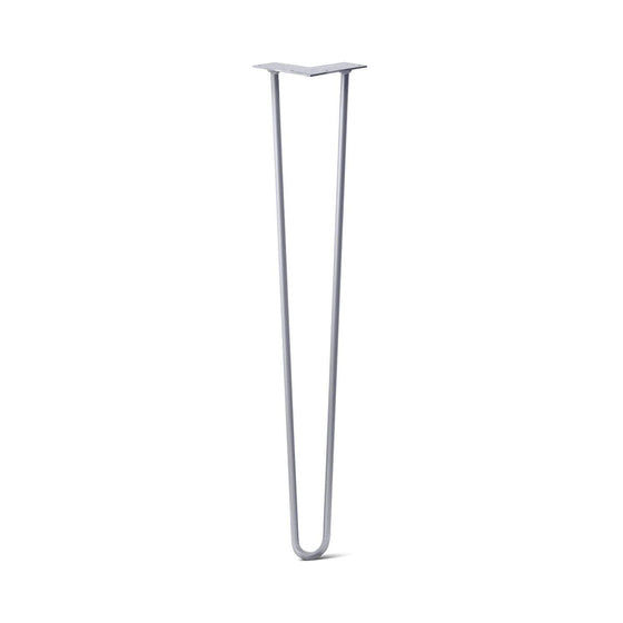 Hairpin Leg (Sold Separately), 2-Rod Design - Grey Powder Coated Finish
